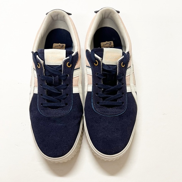 Onitsuka Tiger by Asics Womens Navy Pink White Delegation F Sneaker Size 11 - Picture 5 of 13